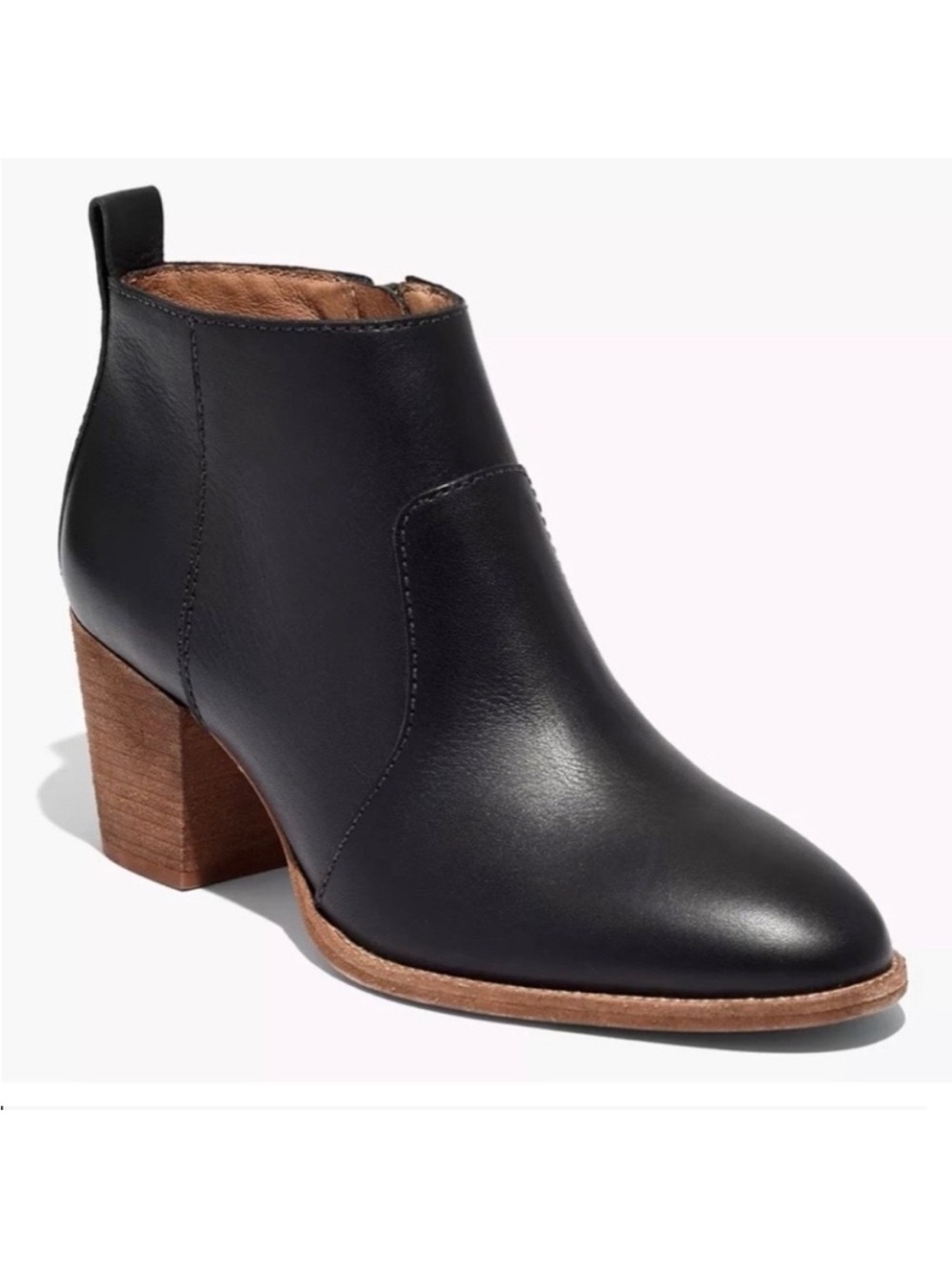 Madewell Brenner Ankle Boot Bootie Black